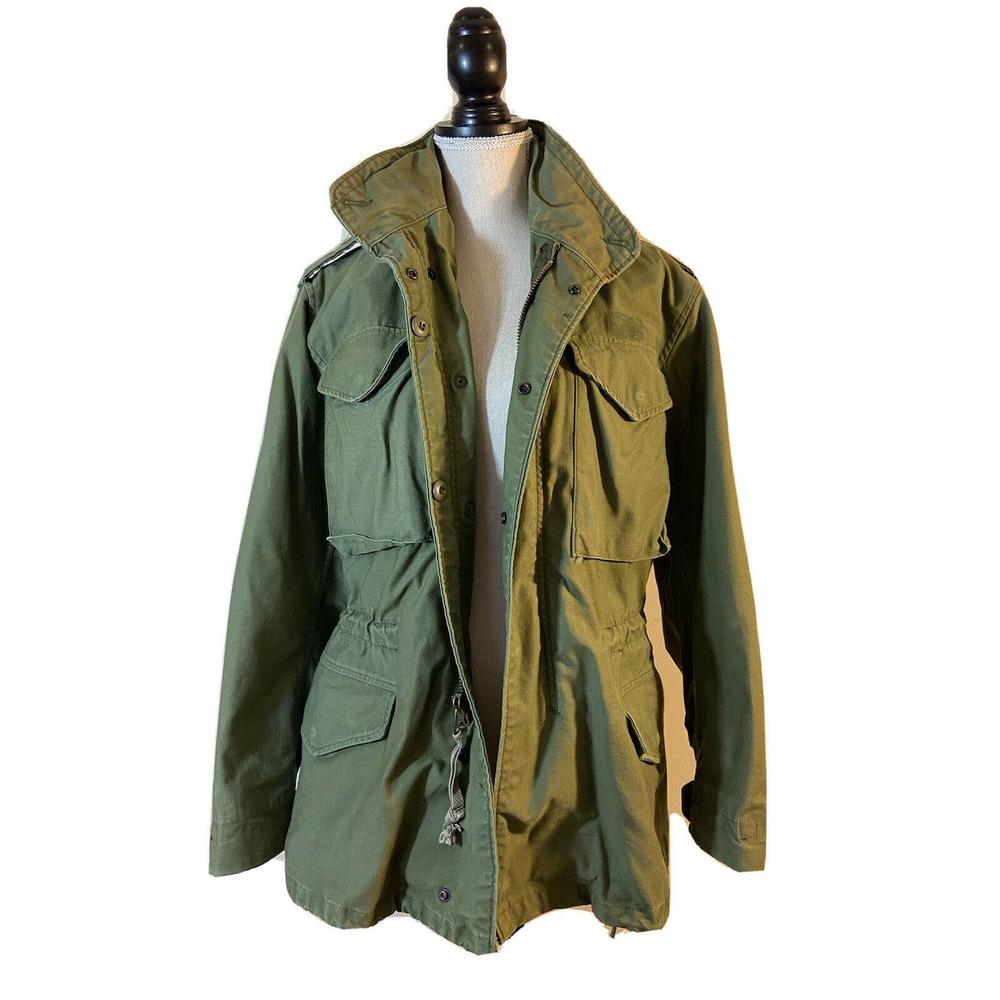Vintage US Army Green Field Jacket Mens S Regular